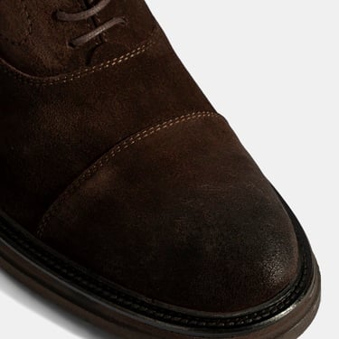  Erkek Kahve Bağcıklı Süet Günlük Ayakkabı
