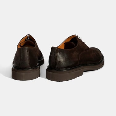  Erkek Kahve Bağcıklı Süet Günlük Ayakkabı