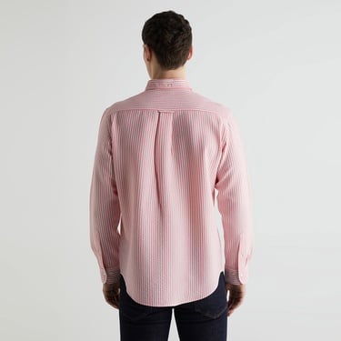  GANT Erkek Pembe Regular Fit Klasik Yaka Çizgili Gömlek