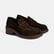Kadın Kahve Topuklu Süet Loafer