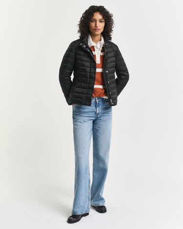  GANT Kadın Siyah Regular Fit Dik Yaka Kaz Tüyü Mont