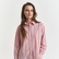 GANT Kadın Pembe Relaxed Fit Klasik Yaka Çizgili Gömlek