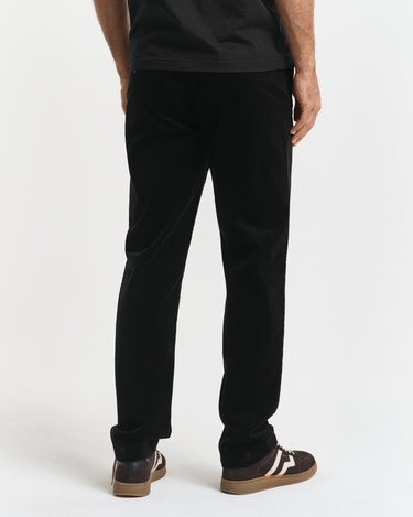  GANT Erkek Siyah Regular Fit Cord Chino Pantolon