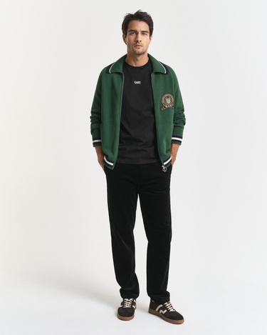  GANT Erkek Siyah Regular Fit Cord Chino Pantolon