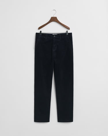  GANT Erkek Lacivert Regular Fit Cord Chino Pantolon