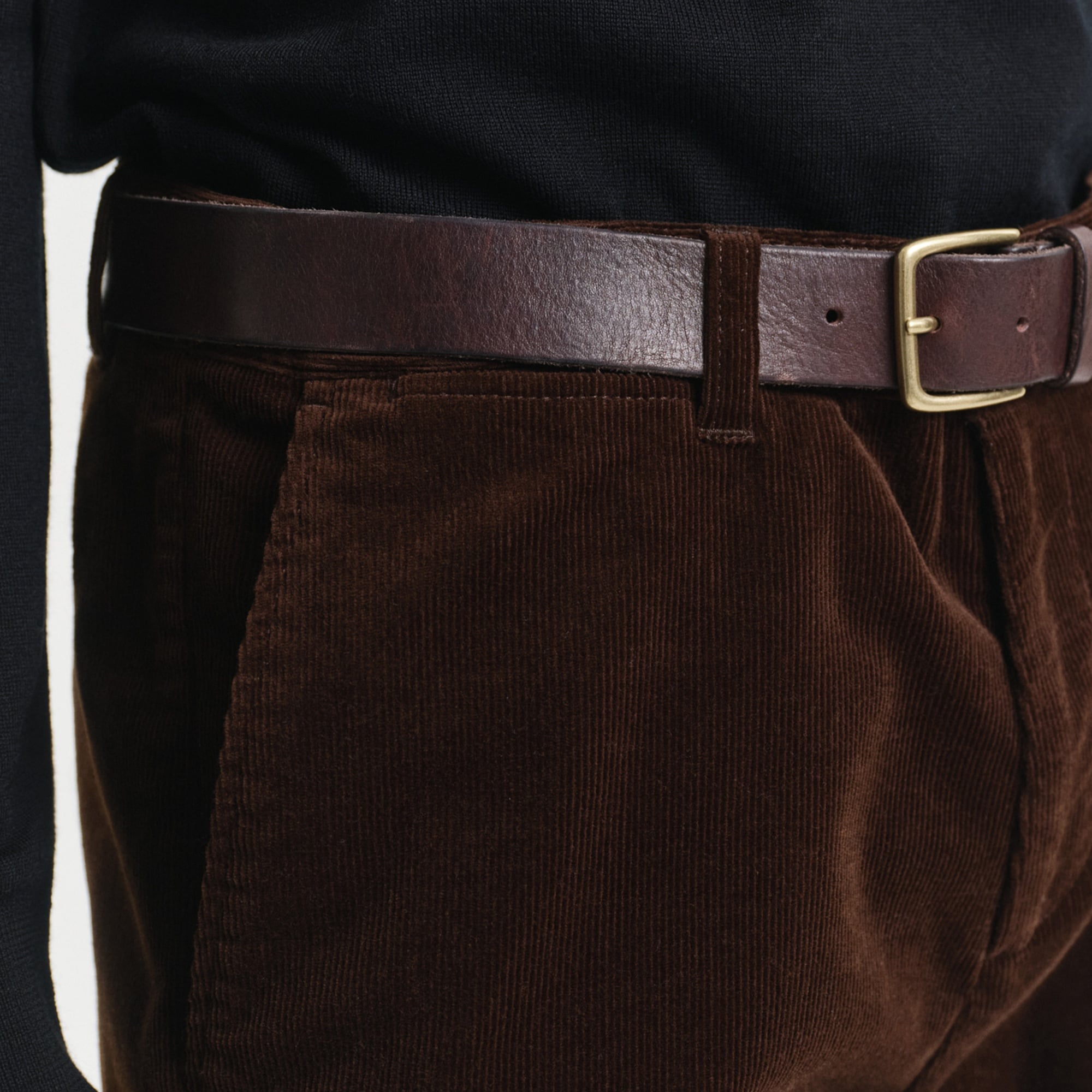 GANT Erkek Kahverengi Regular Fit Cord Chino Pantolon