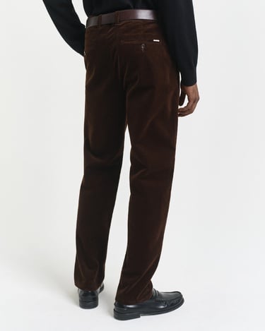  GANT Erkek Kahverengi Regular Fit Cord Chino Pantolon