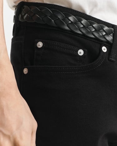  GANT Erkek Siyah Slim Fit Stay Black Jean