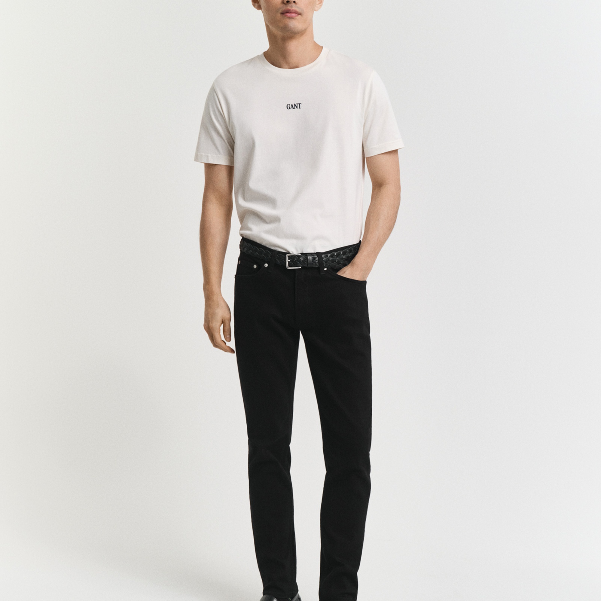 GANT Erkek Siyah Slim Fit Stay Black Jean