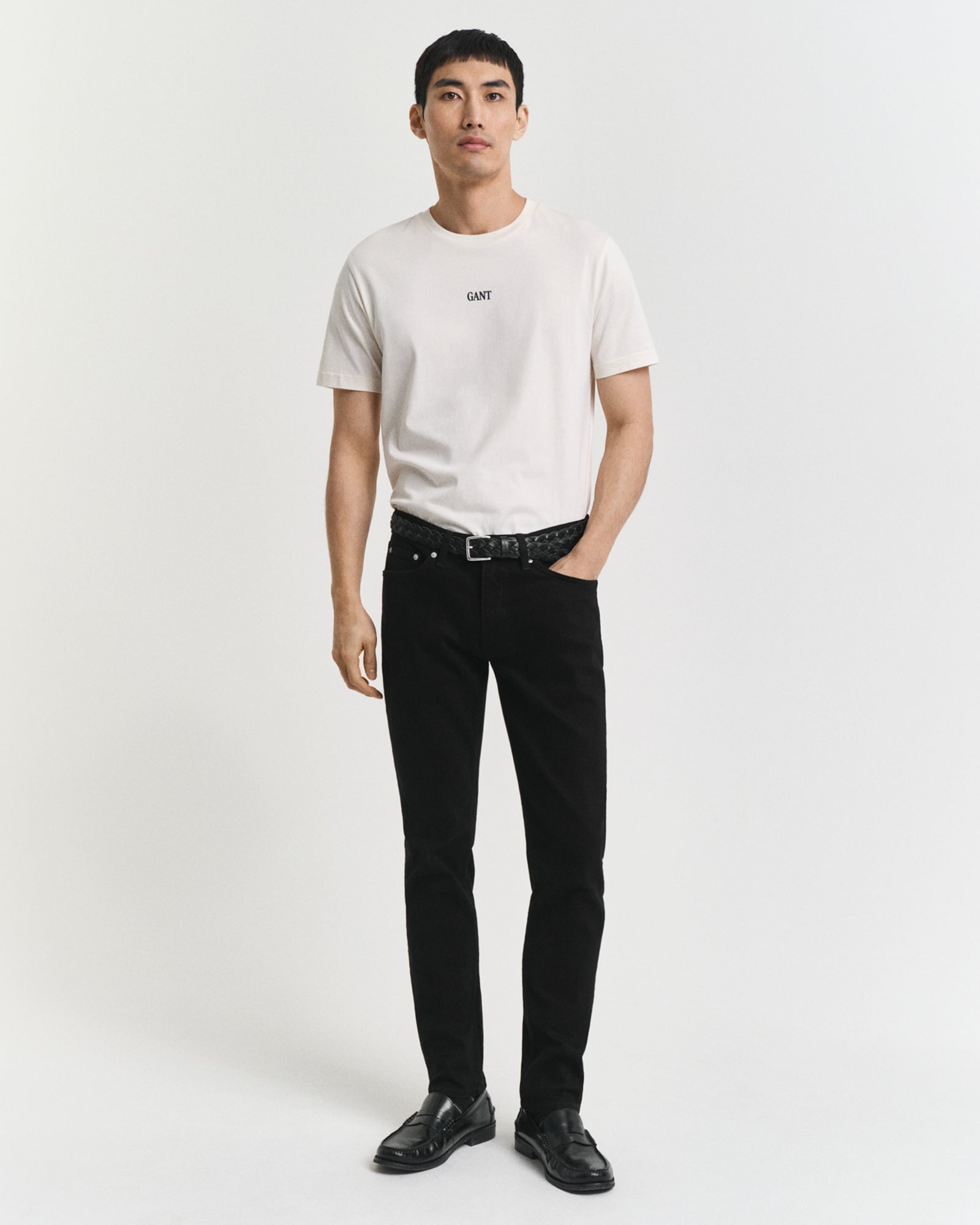  GANT Erkek Siyah Slim Fit Stay Black Jean