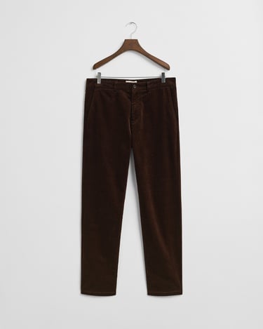  GANT Erkek Kahverengi Regular Fit Cord Chino Pantolon
