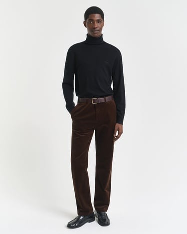  GANT Erkek Kahverengi Regular Fit Cord Chino Pantolon