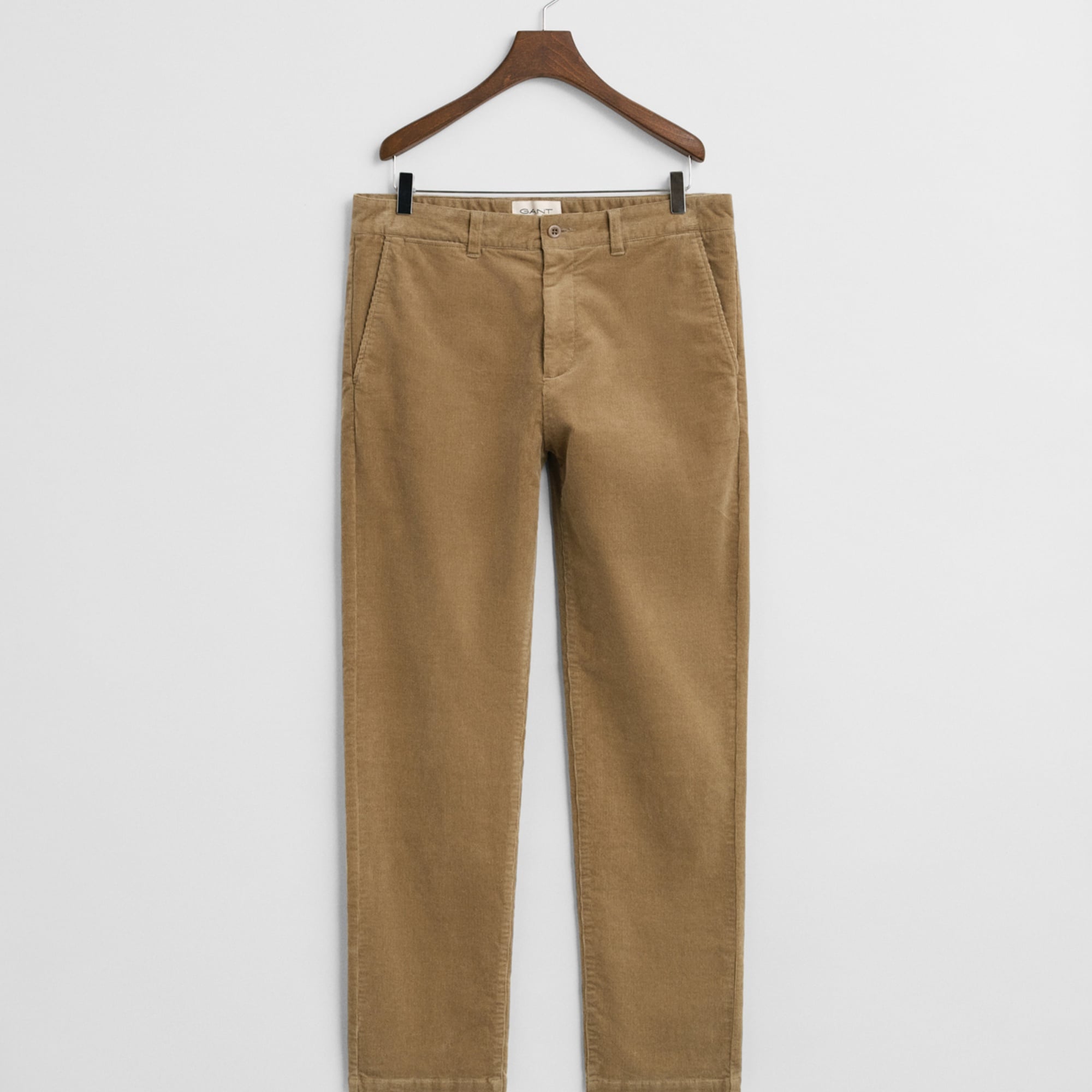 GANT Erkek Bej Regular Fit Cord Chino Pantolon