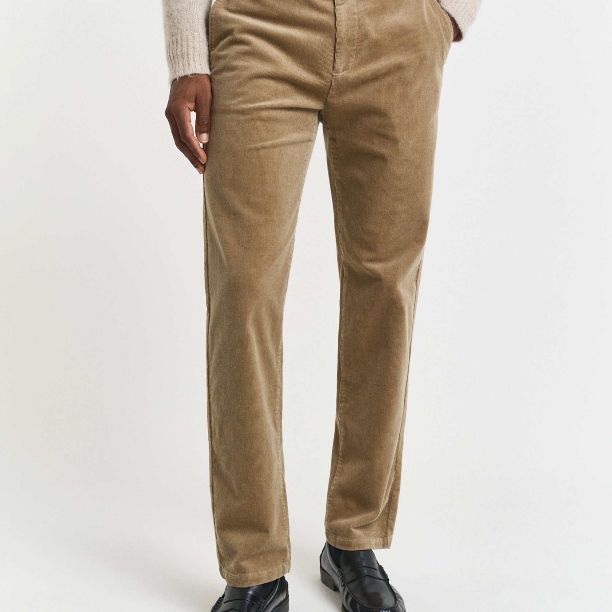 GANT Erkek Bej Regular Fit Cord Chino Pantolon