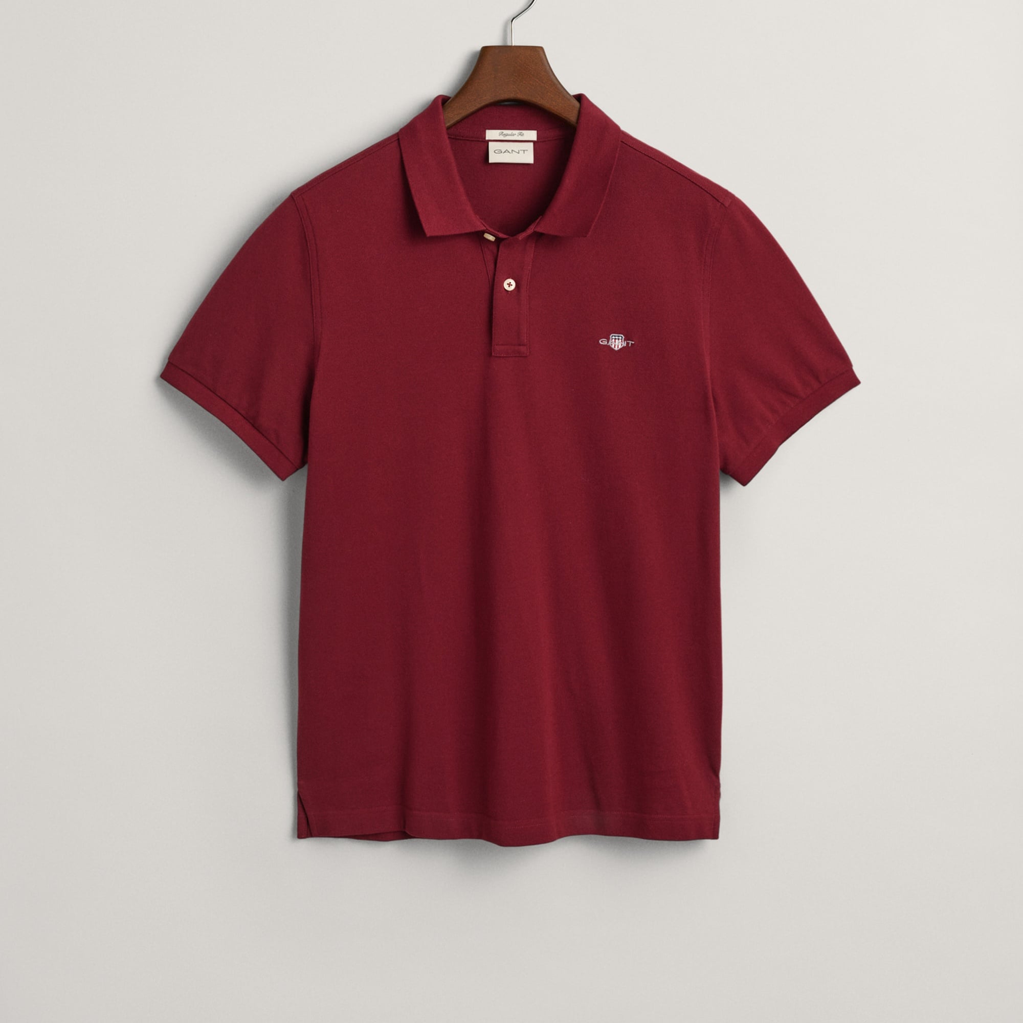 GANT Erkek Bordo Regular Fit Polo