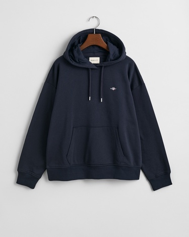 GANT Kadın Lacivert Relaxed Fit Kapüşonlu Sweatshirt