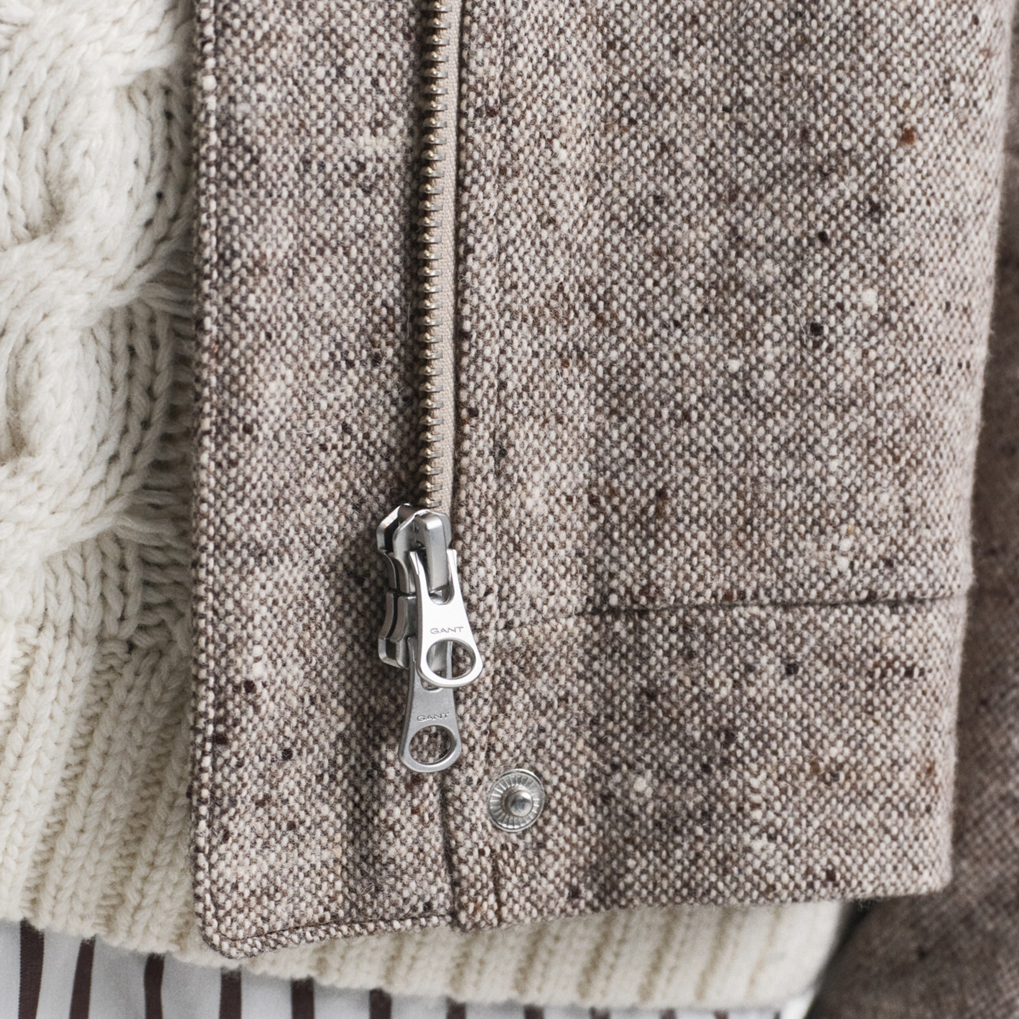 GANT Kadın Kahverengi Regular Fit Yün Ceket