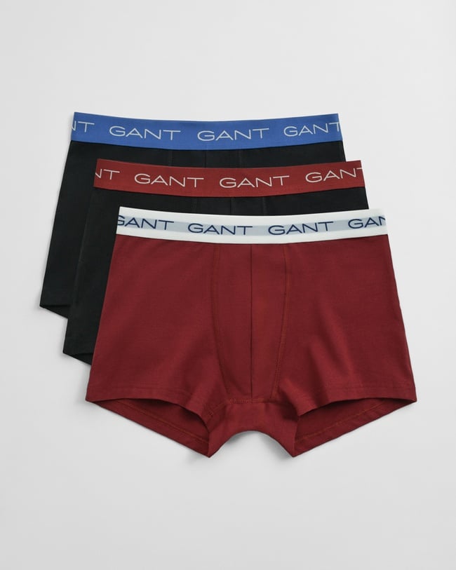  GANT Erkek Bordo Slim Fit 3'lü Boxer