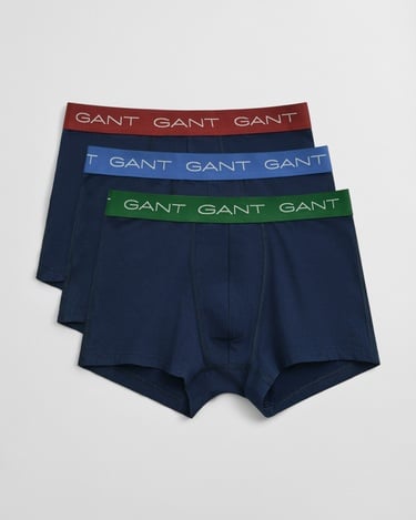  GANT Erkek Mavi Slim Fit 3'lü Boxer