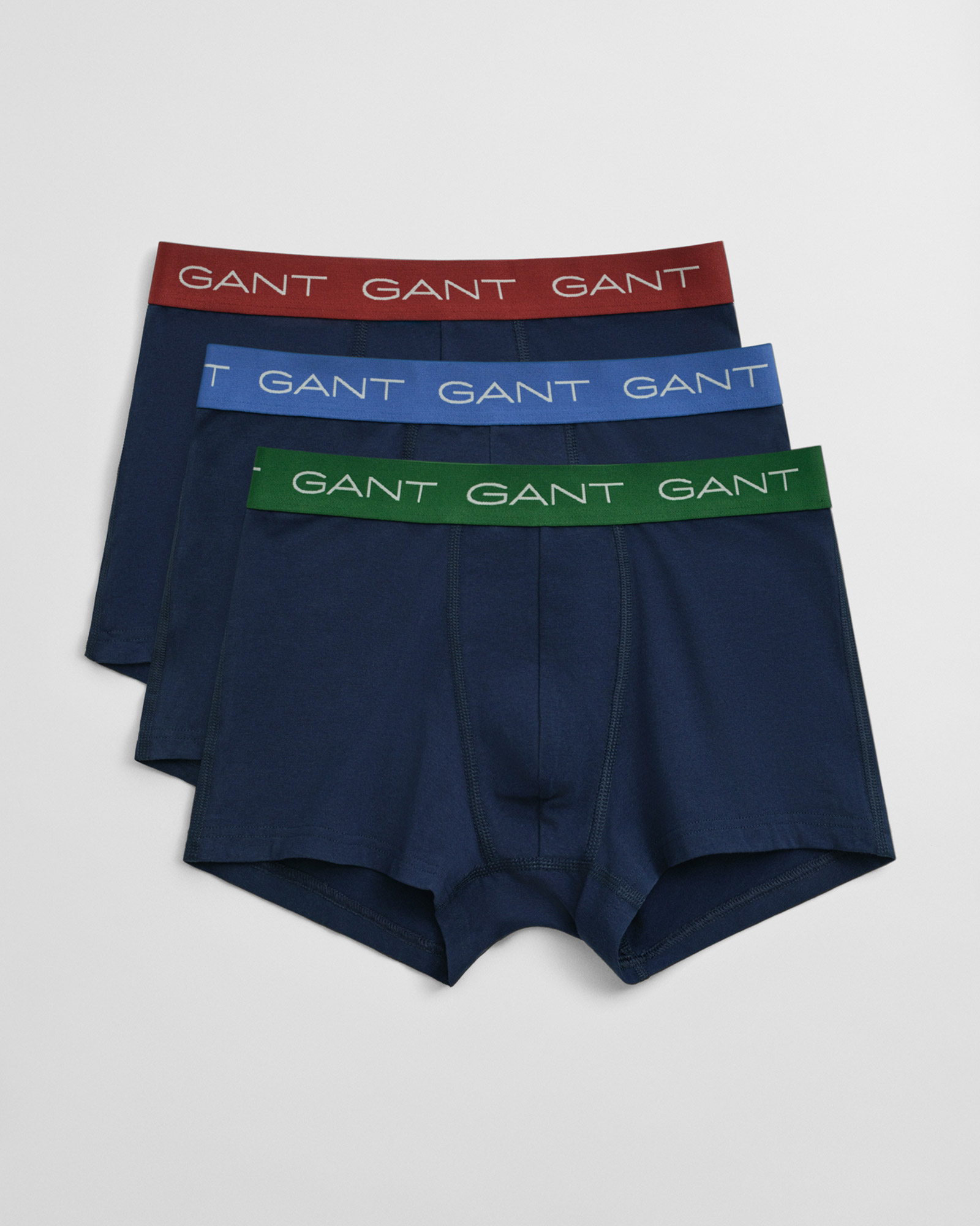  GANT Erkek Mavi Slim Fit 3'lü Boxer