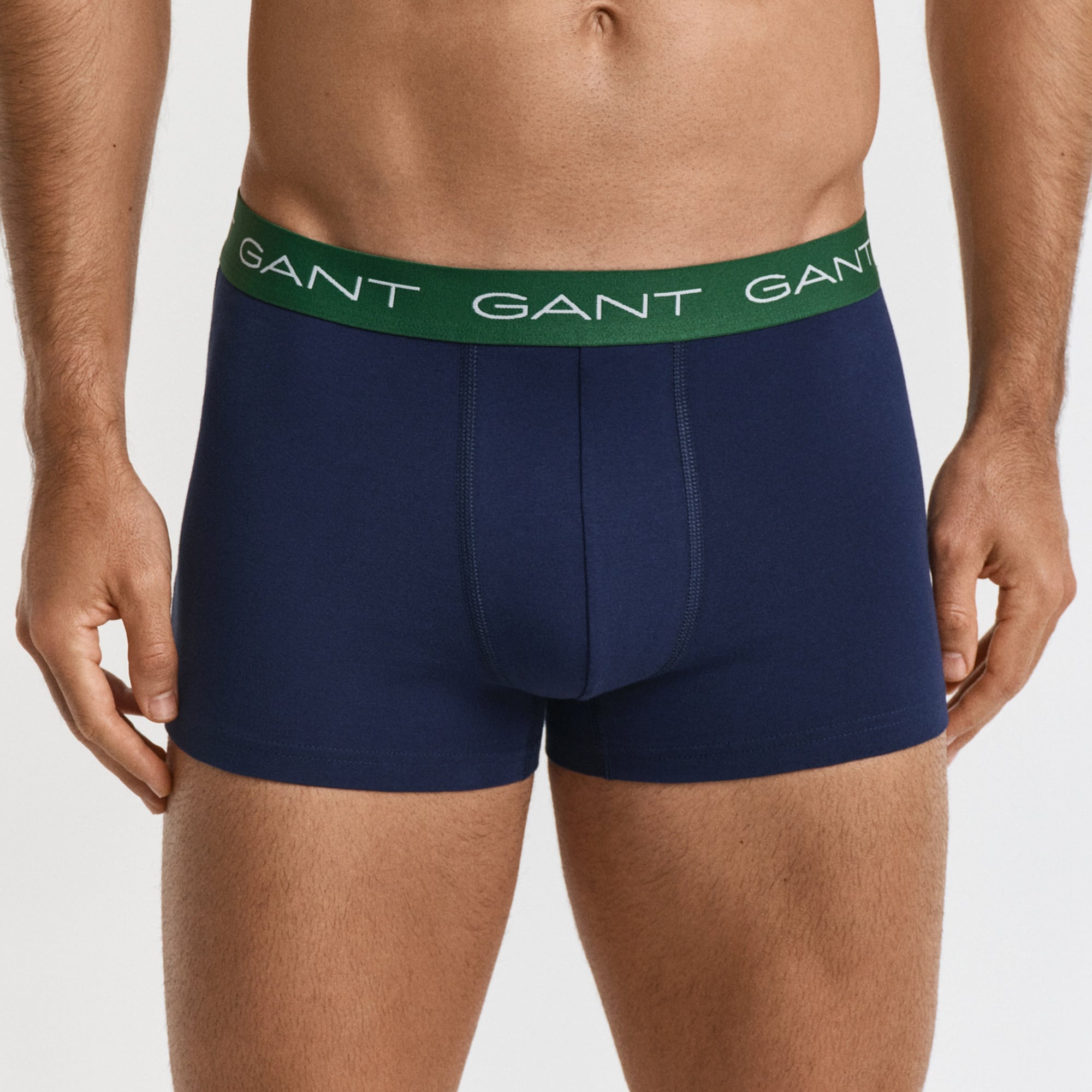 GANT Erkek Mavi Slim Fit 3'lü Boxer