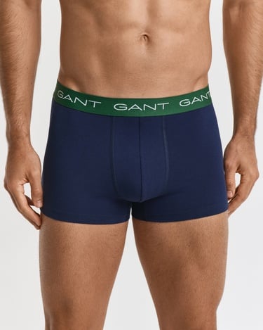  GANT Erkek Mavi Slim Fit 3'lü Boxer