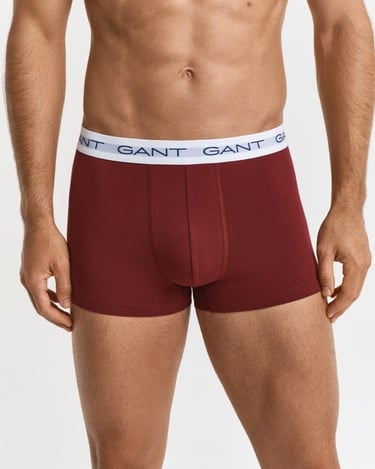  GANT Erkek Bordo Slim Fit 3'lü Boxer