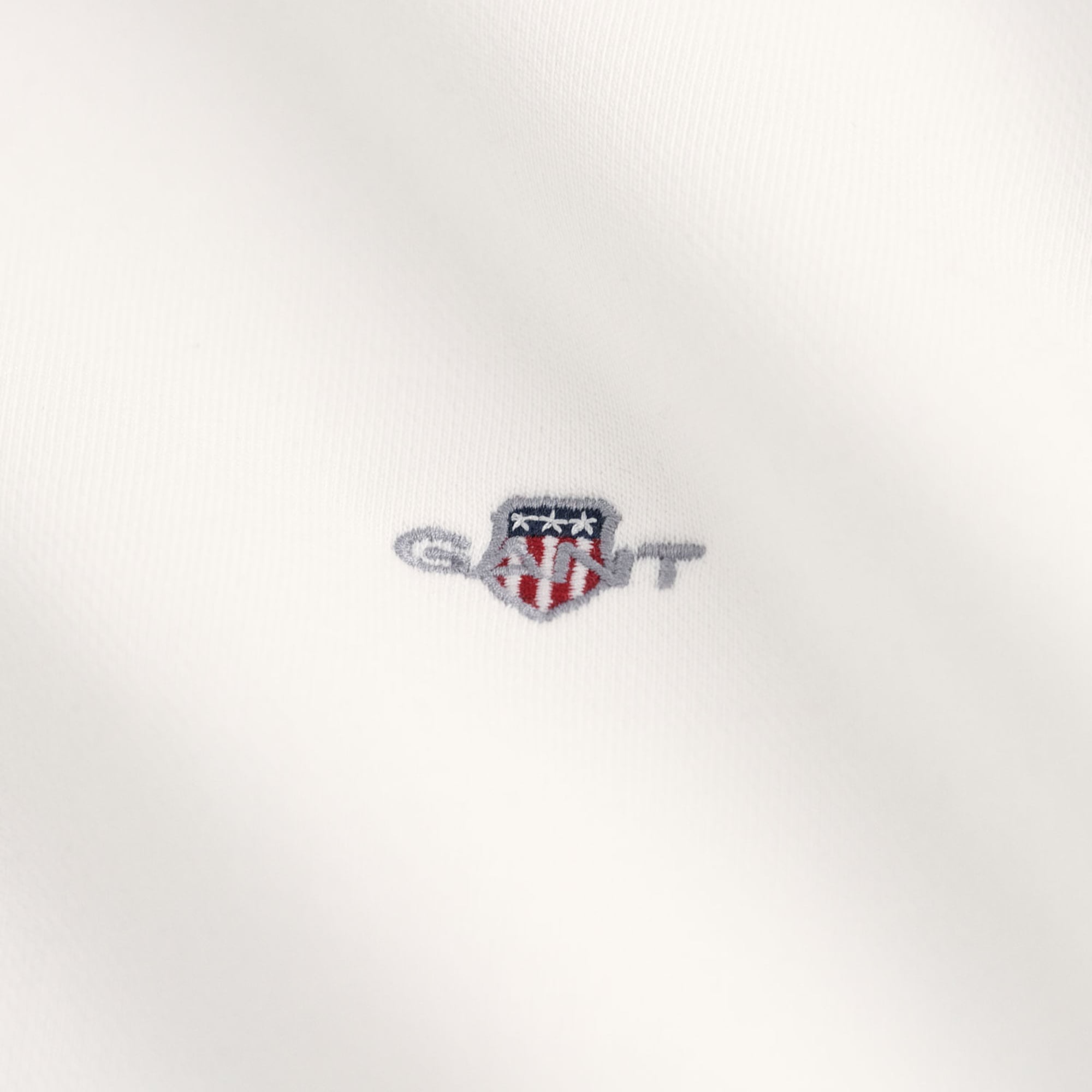 GANT Kadın Beyaz Relaxed Fit Bisiklet Yaka Sweatshirt