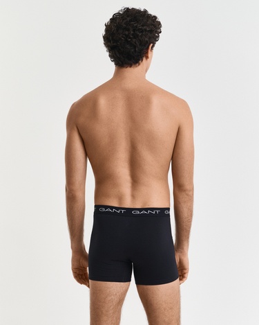  GANT Erkek Siyah Slim Fit Logolu 3'lü Boxer