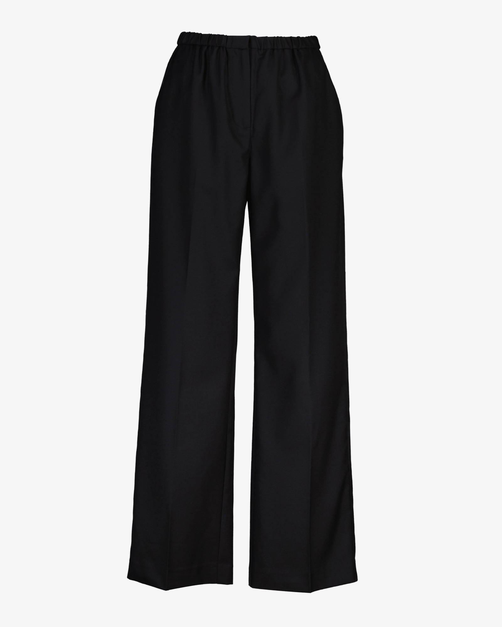  GANT Kadın Siyah Relaxed Fit Yün Pantolon