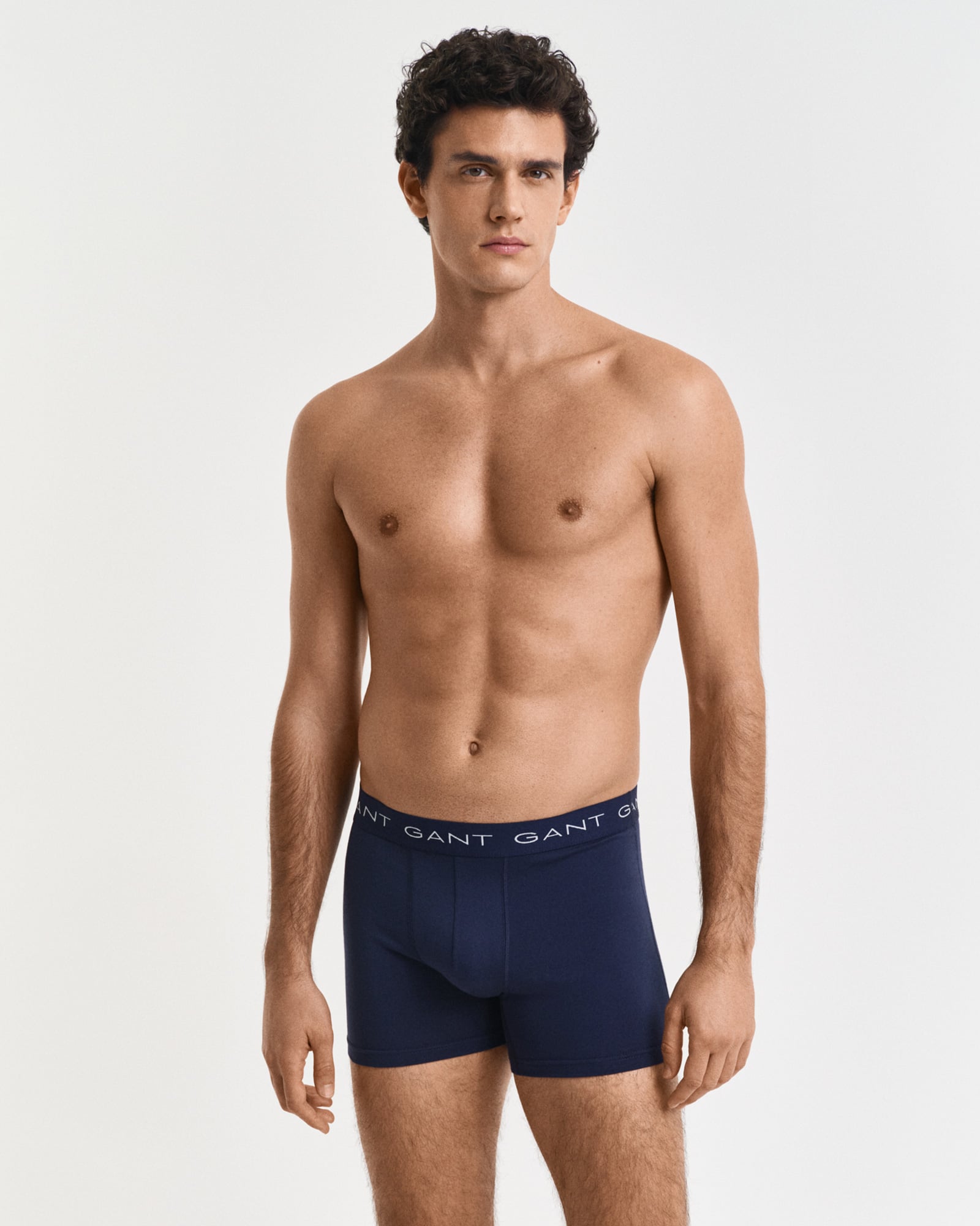  GANT Erkek Lacivert Slim Fit Logolu 3'lü Boxer