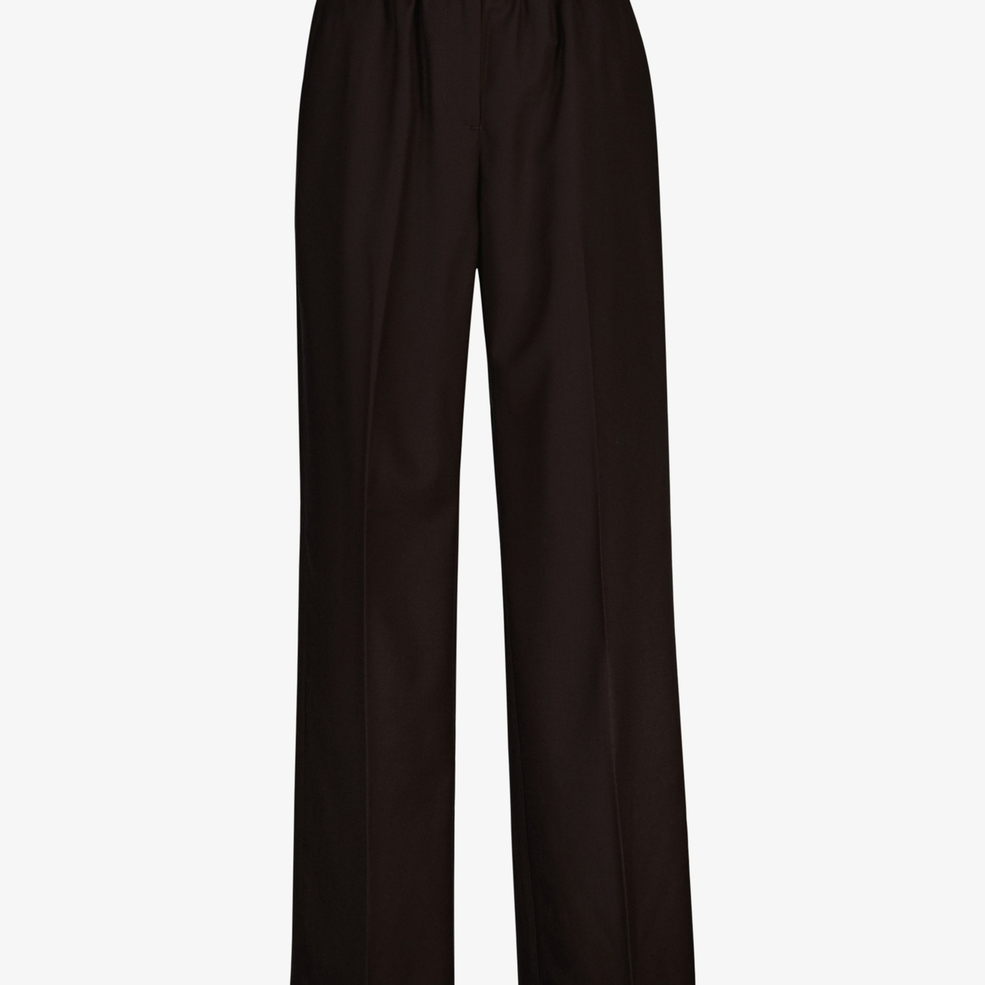 GANT Kadın Kahverengi Relaxed Fit Yün Pantolon