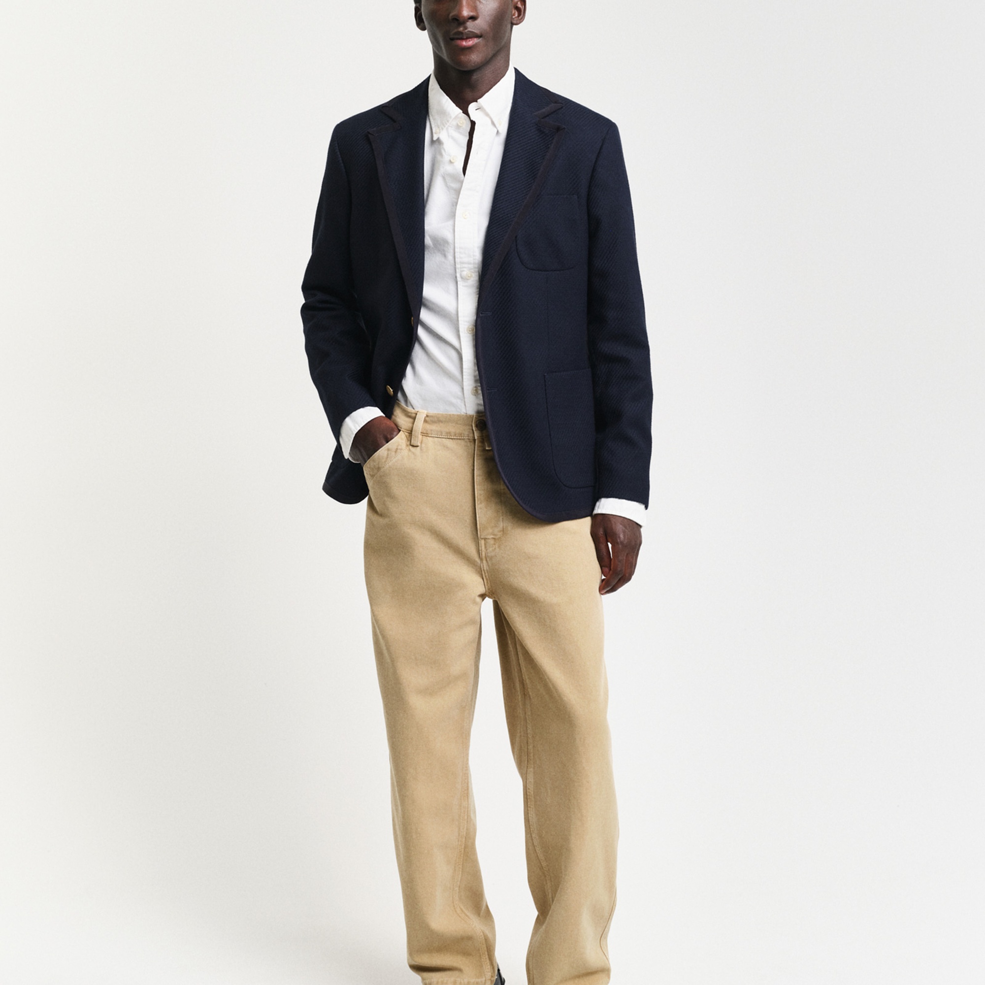 GANT Erkek Beyaz Slim Fit Klasik Yaka Oxford Gömlek