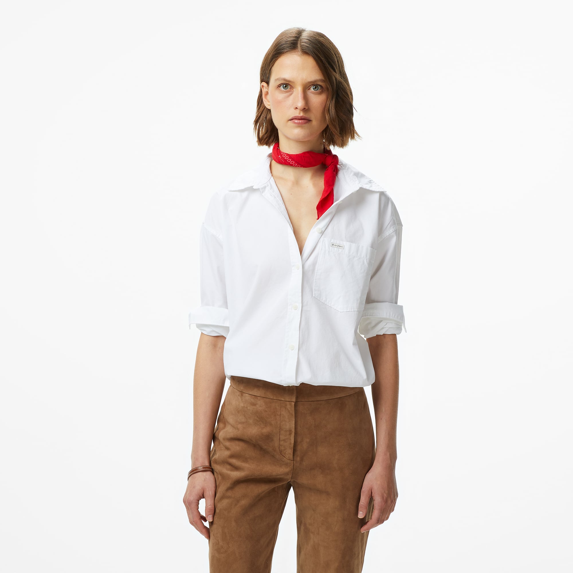  Guess Kadın Beyaz Gömlek