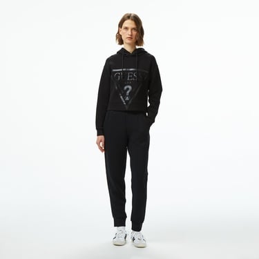  Guess New Victoire Scuba Kadın Siyah Pantolon