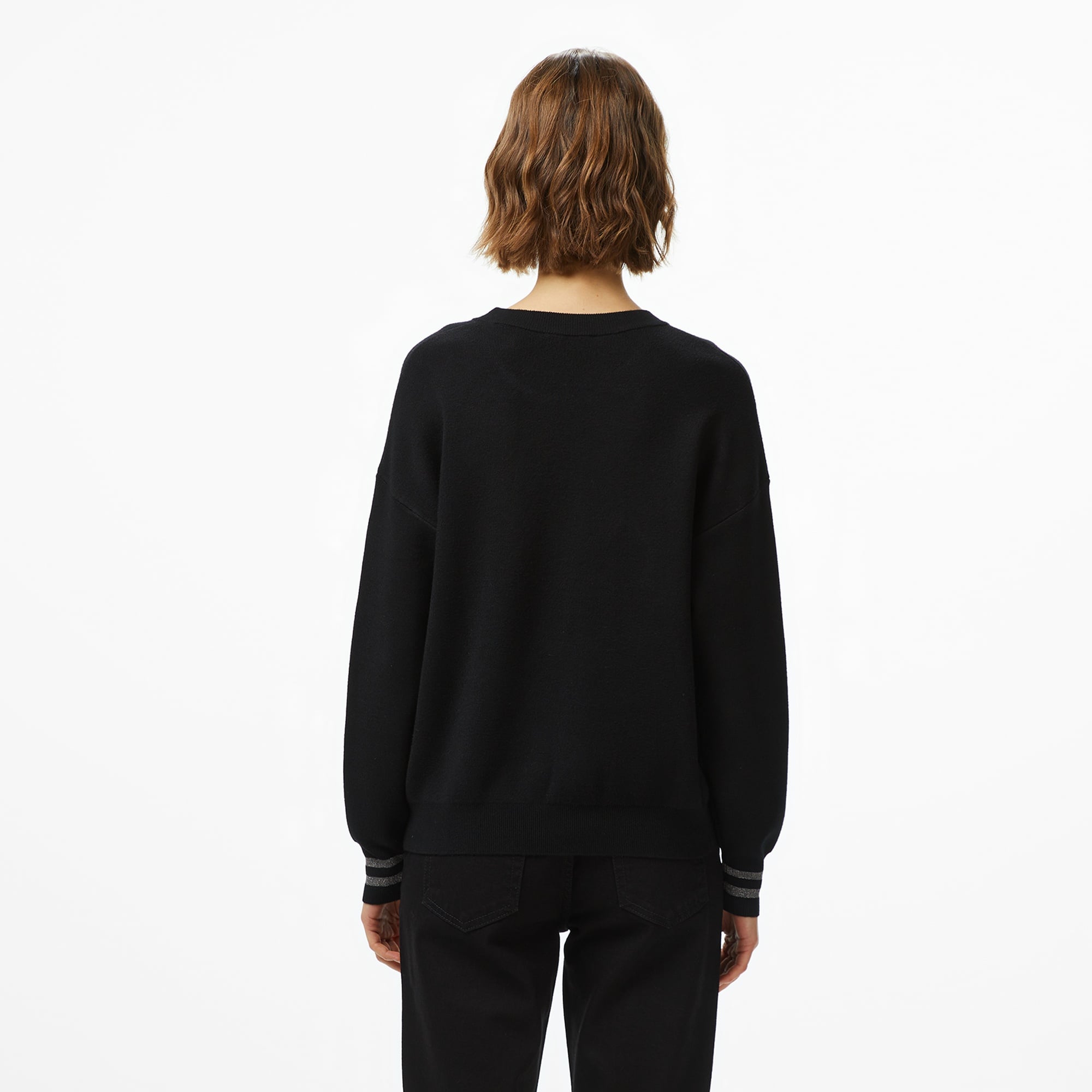 Guess Sylvie Kadın Siyah Triko