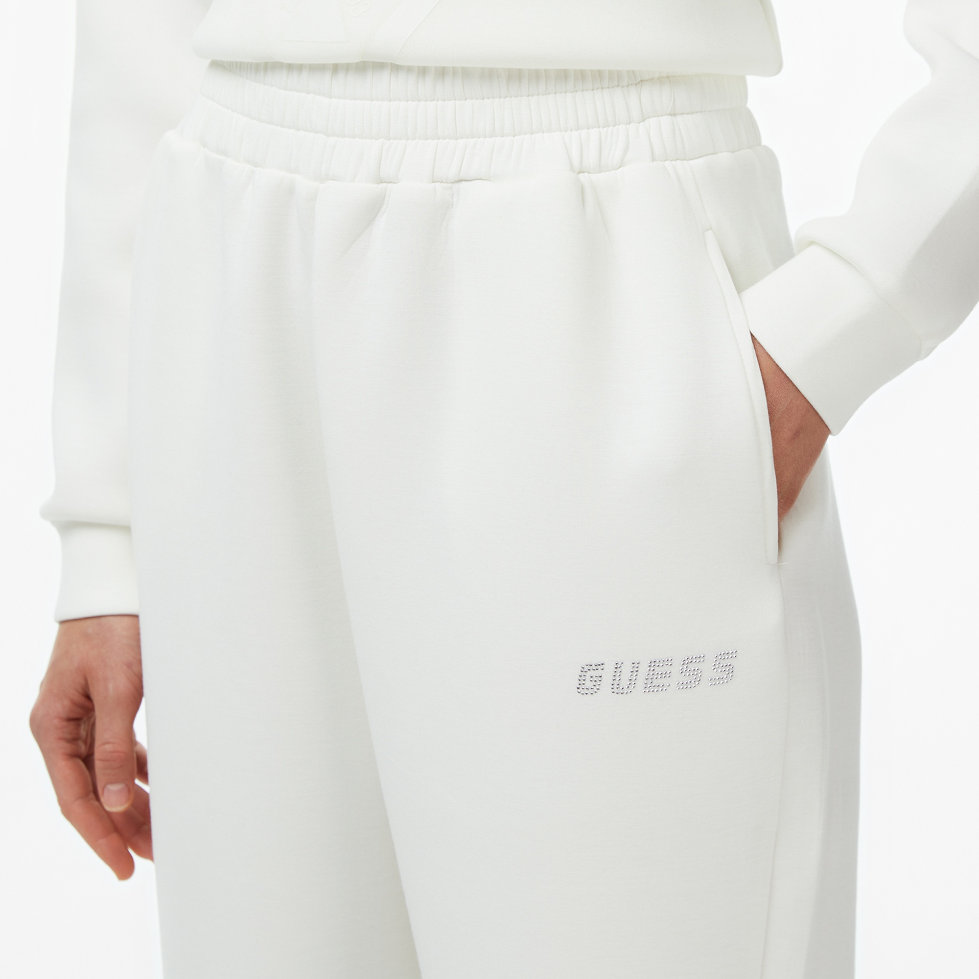 Guess Cecilia Scuba Kadın Krem Eşofman Altı