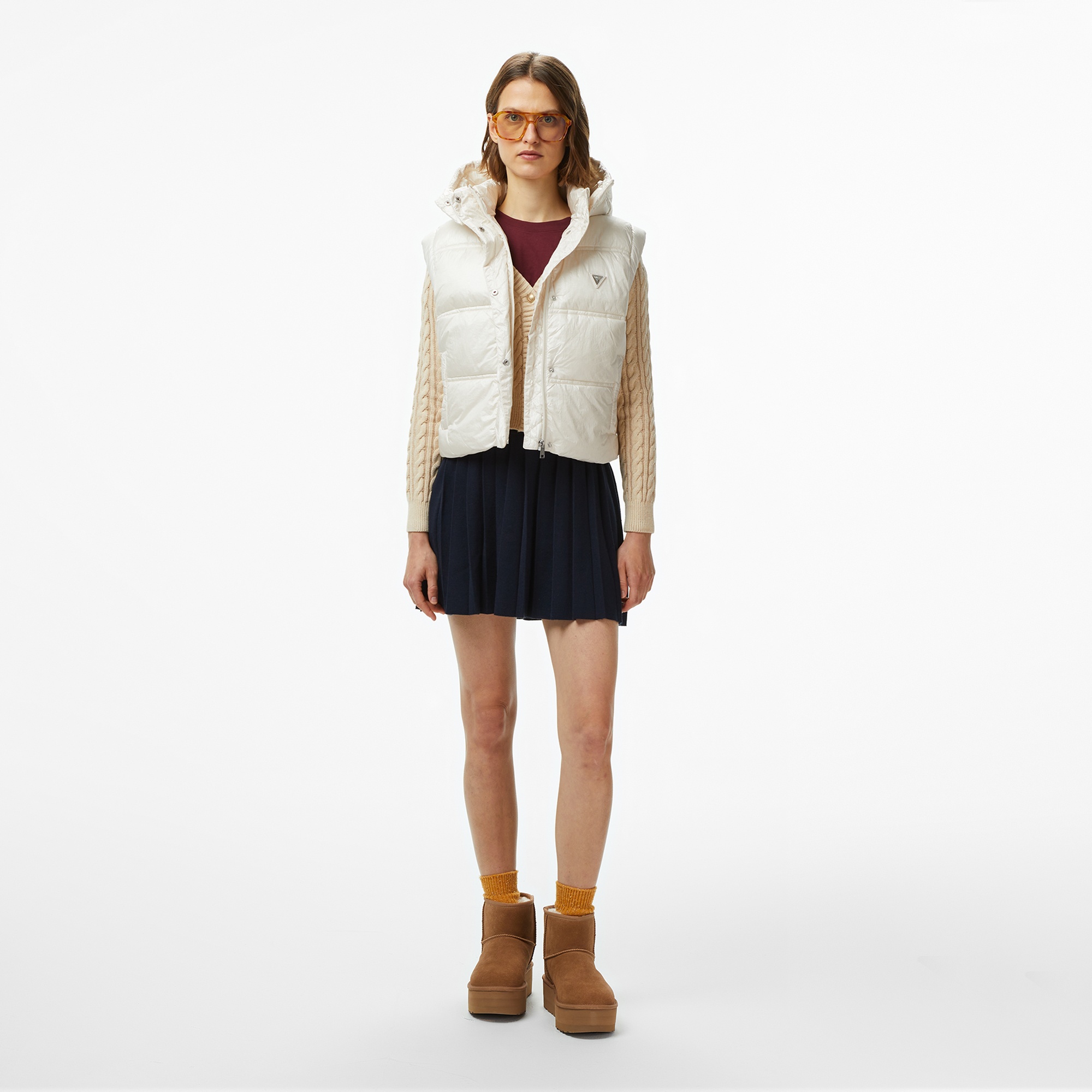 Guess Ernestine Kadın Bej Yelek