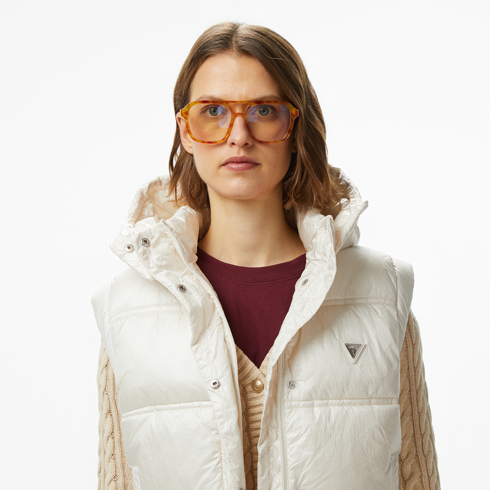 Guess Ernestine Kadın Bej Yelek