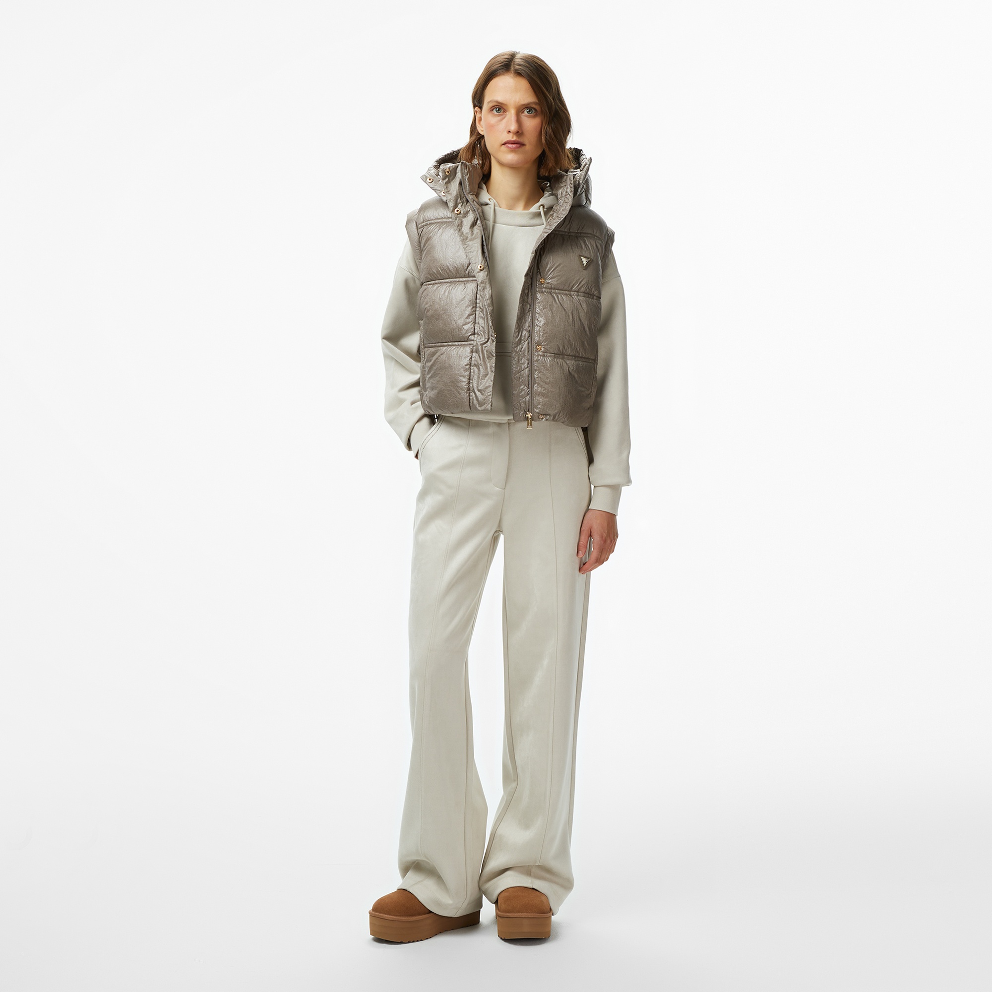 Guess Ernestine Kadın Kahverengi Yelek