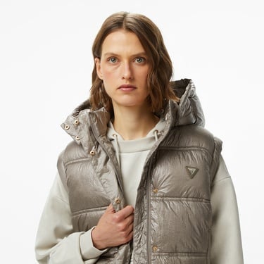  Guess Ernestine Kadın Kahverengi Yelek