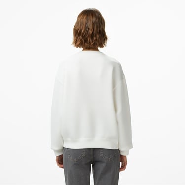  Guess Cecilia Scuba Kadın Krem Sweatshirt