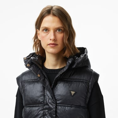  Guess Ernestine Kadın Siyah Yelek