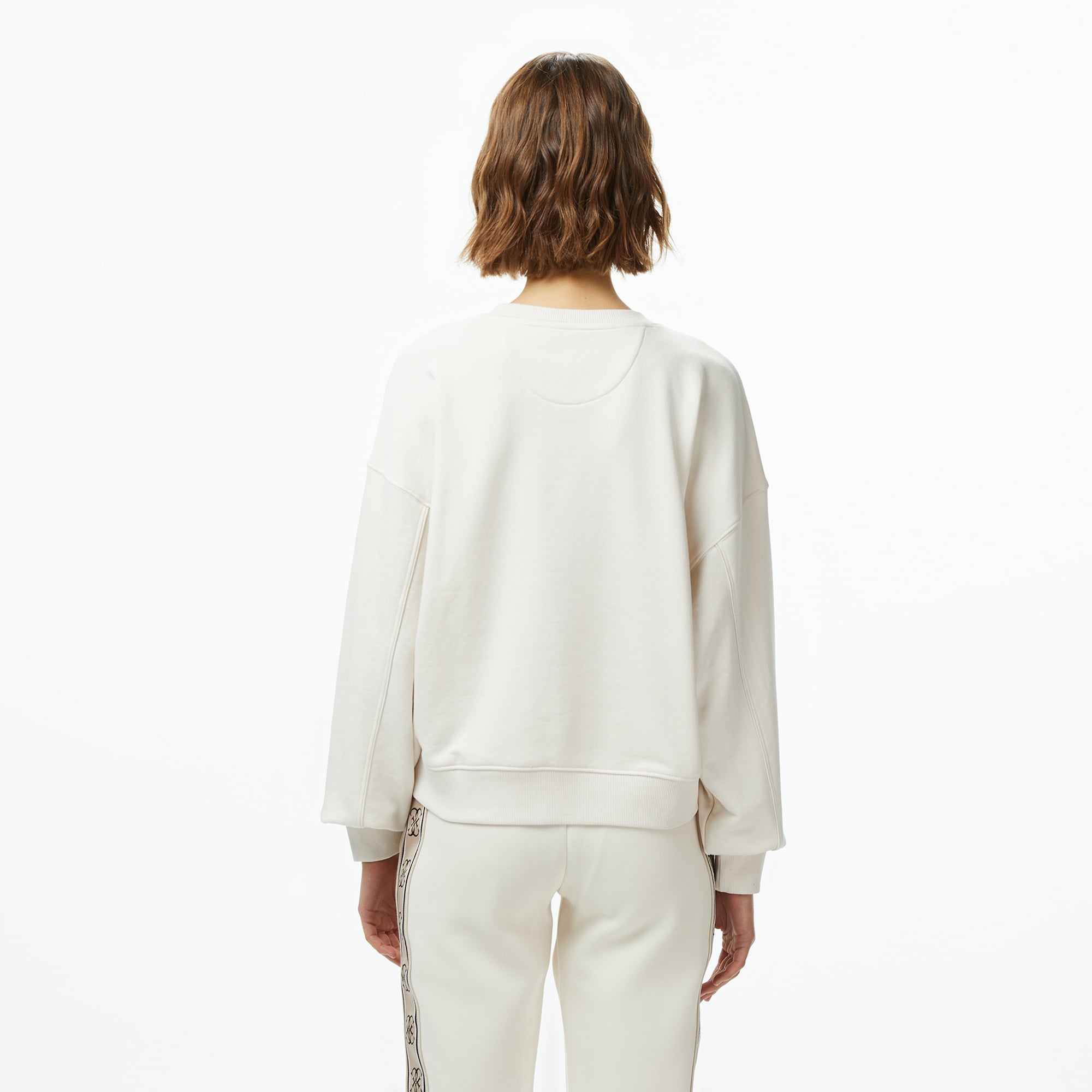 Guess Hotfix Kadın Krem Rengi Sweatshirt