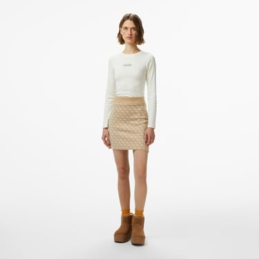  Guess Aubrey A Kesim Yün Karışımlı Kadın Renkli Etek