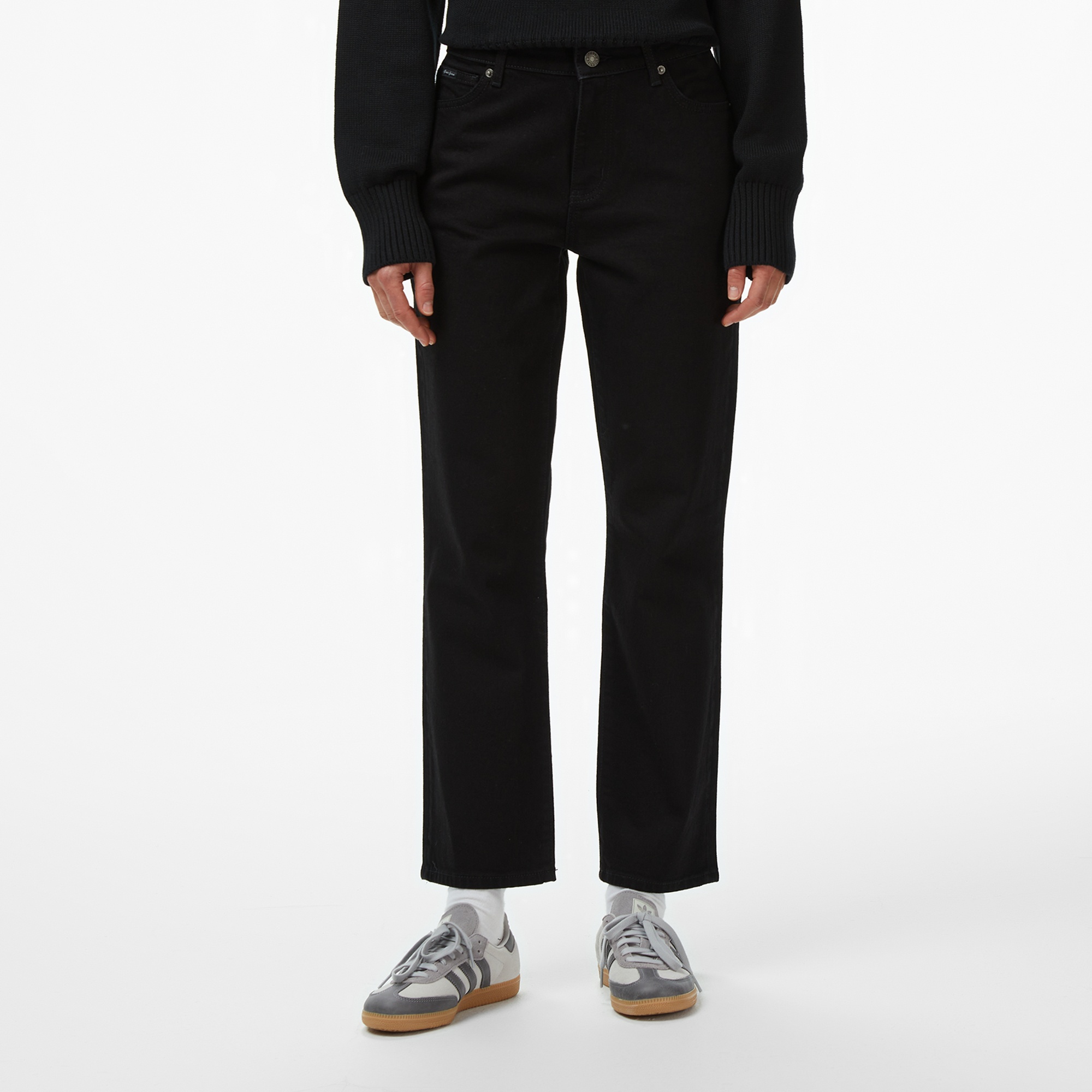 Guess G08 Mid Rise Staright Regular Fit Kadın Siyah Jean