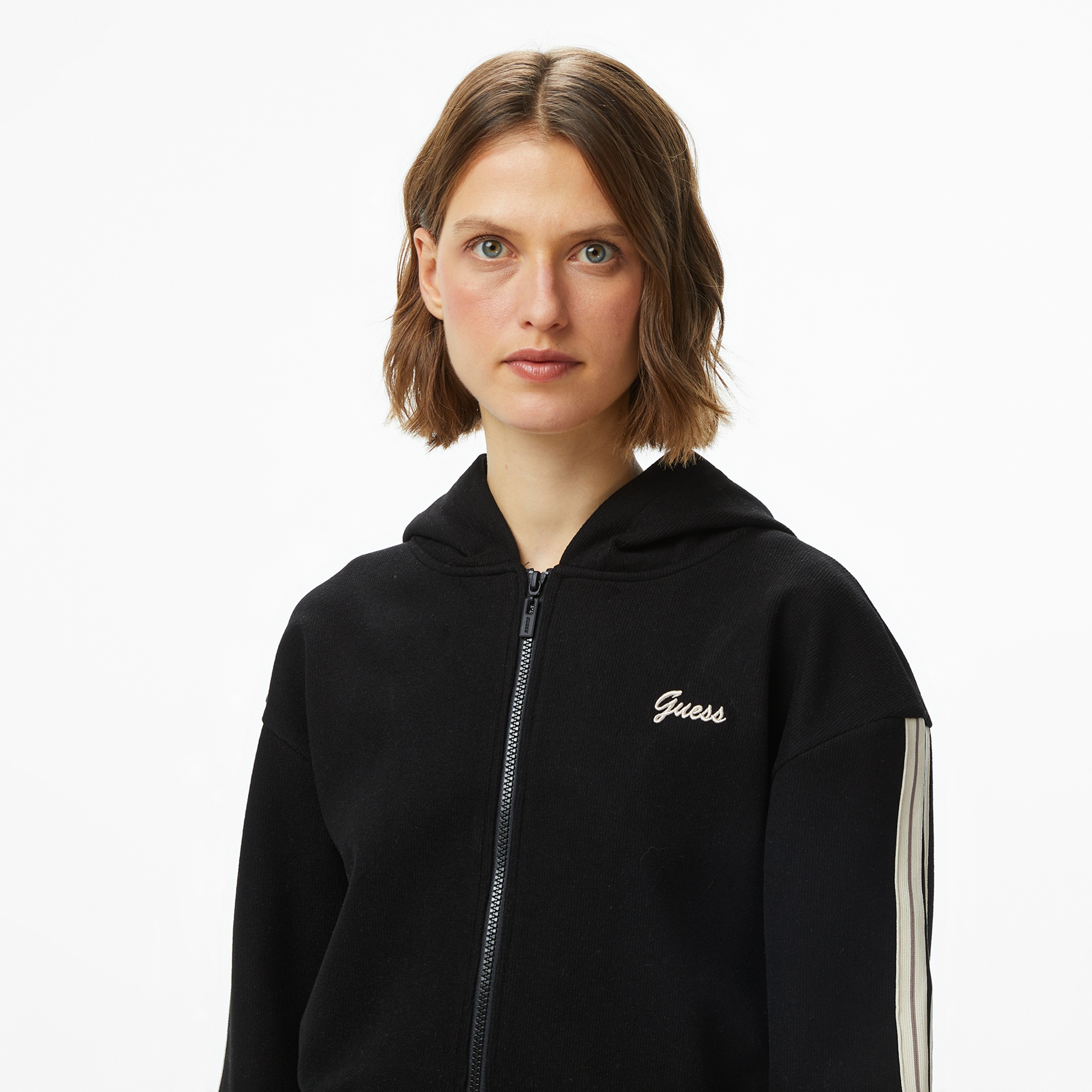 Guess Muriel Yün Karışımlı Kadın Siyah Sweatshirt