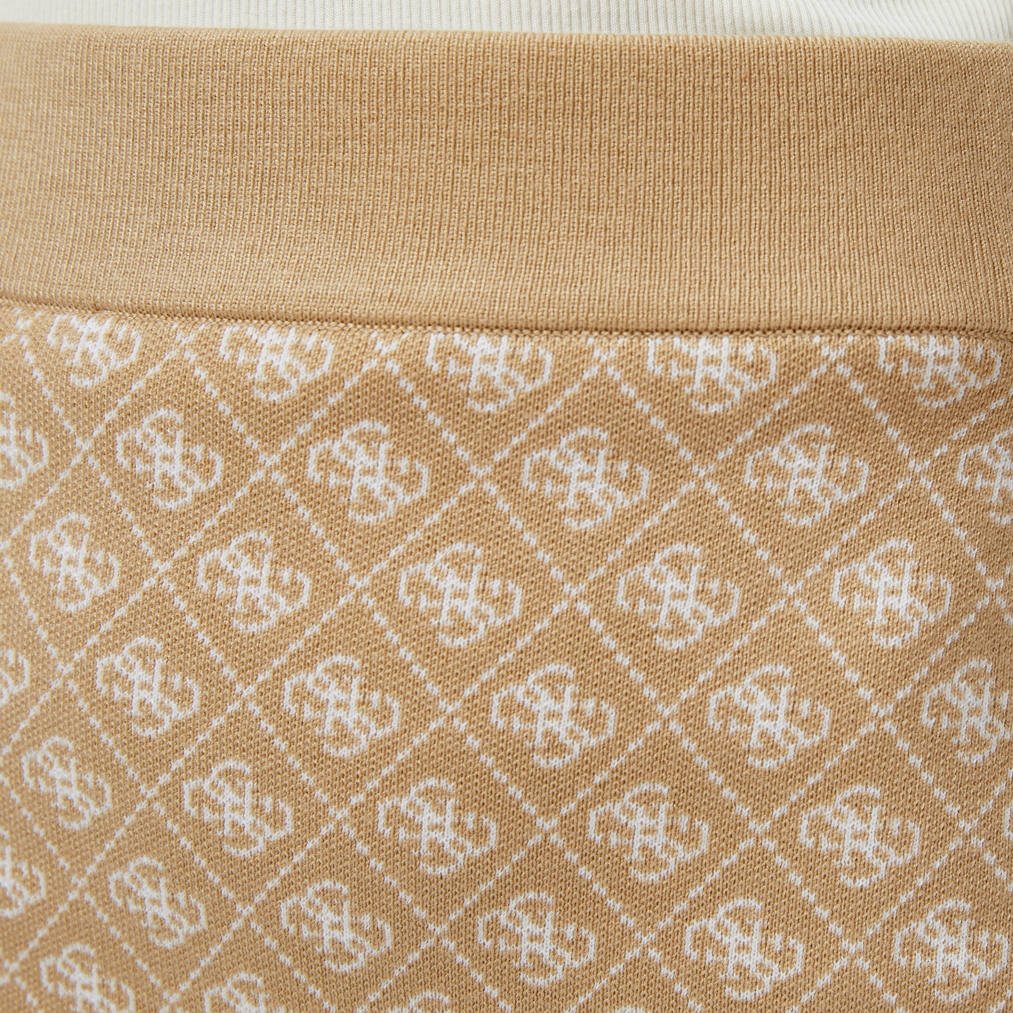 Guess Aubrey A Kesim Yün Karışımlı Kadın Bej Etek