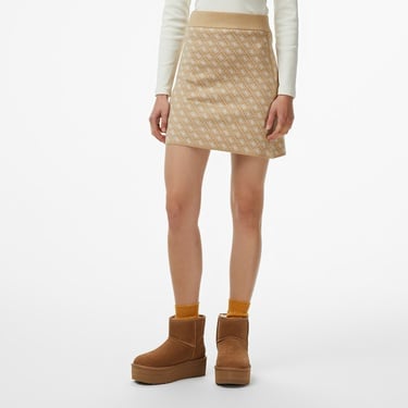  Guess Aubrey A Kesim Yün Karışımlı Kadın Renkli Etek