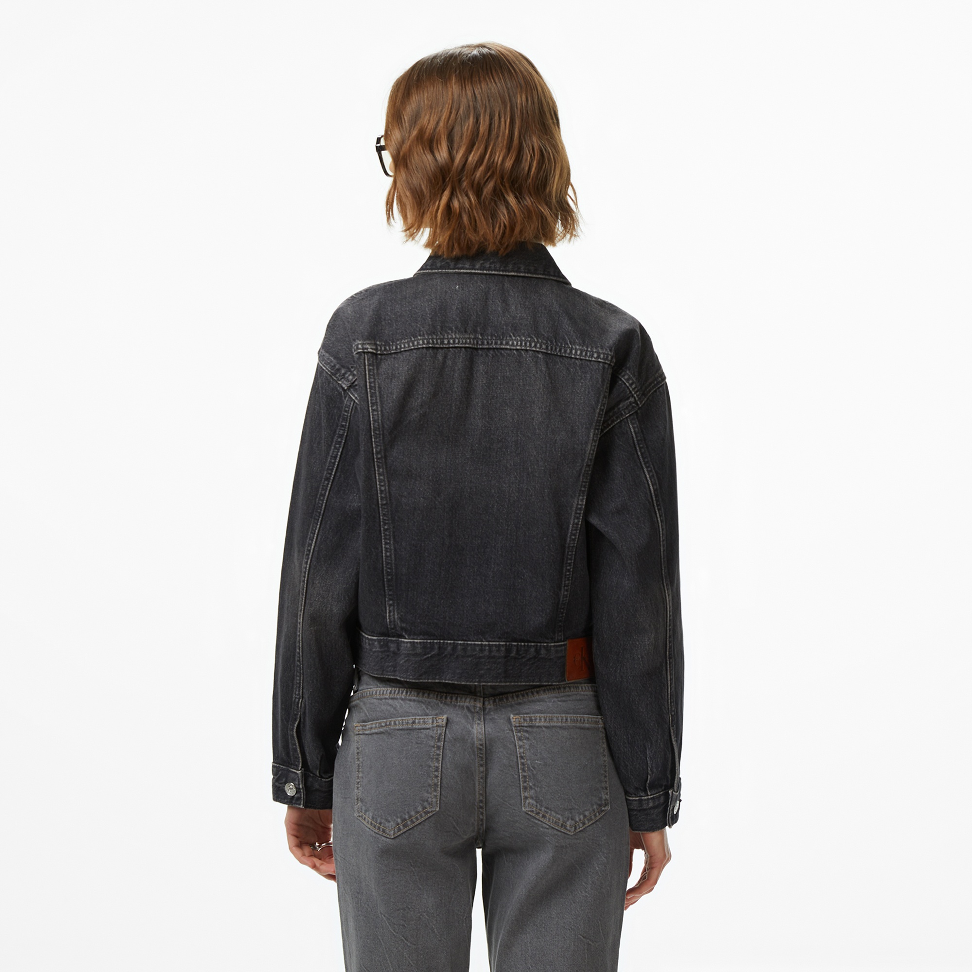 Calvin Klein 90S Trucker Fog Kadın Siyah Ceket